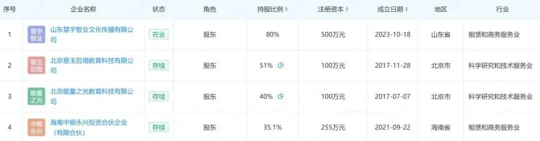 （王琨旗下在業/存續公司主體）