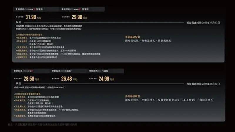 2026款坦克400上市,提供四種動(dòng)力,總有一種適合青春的你